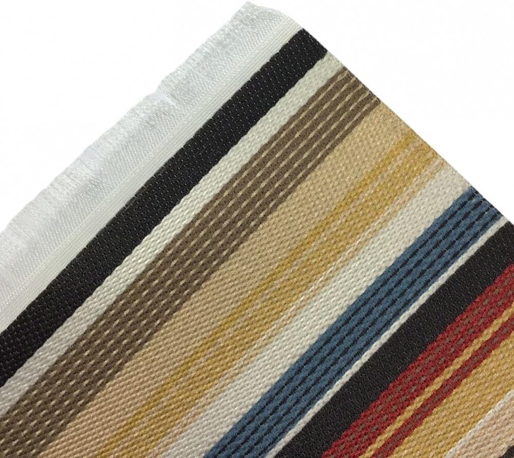 Modern Striped Rug, Dolls House Miniature, 1/12 Scale