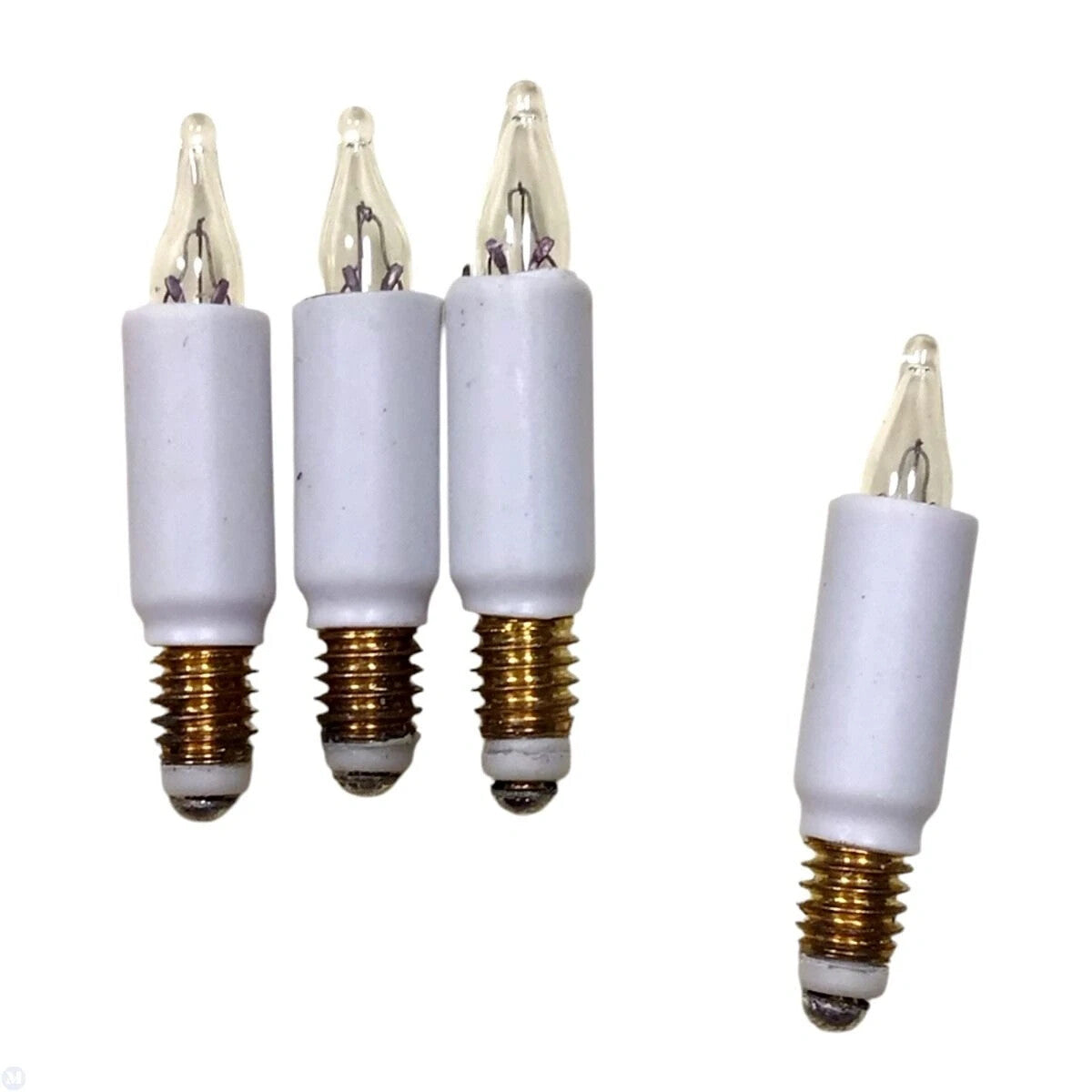 4 Pack Of Candle Bulbs Screw in Miniature Lighting Accessory 12 Volt