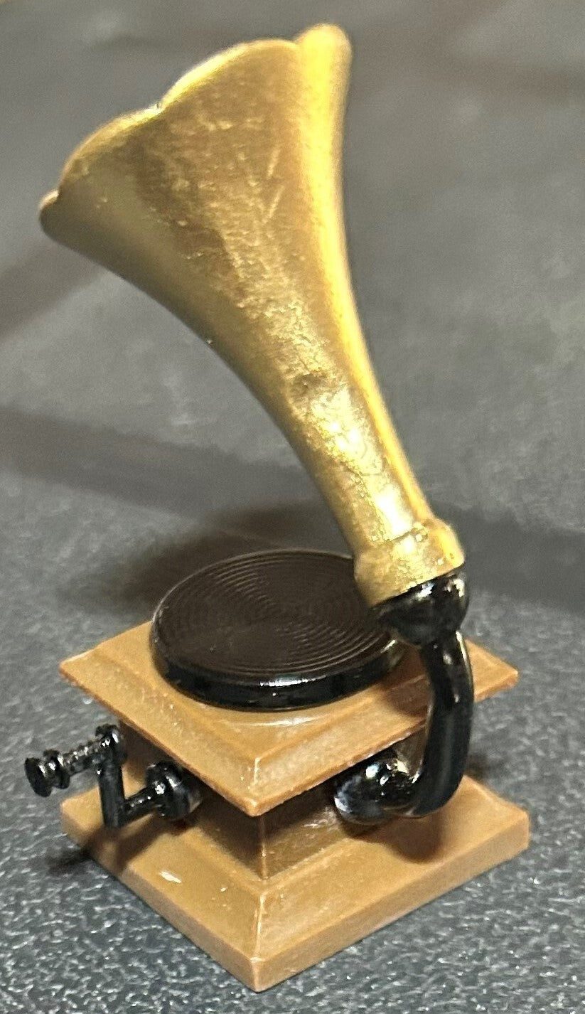 Gramophone, Miniature Dolls House Accessory. Music Room