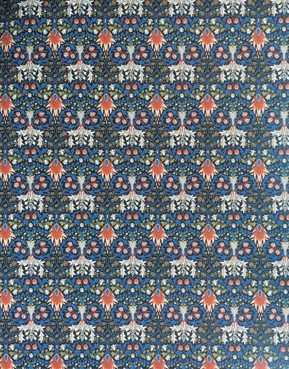 Wallpaper Snakeshead William Morris Design, Dolls House Miniature, 1/12 Scale
