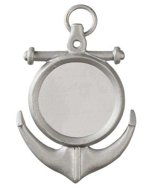 Anchor Wall Mirror, Dolls House Miniature, Home Decor Sea, Nautical