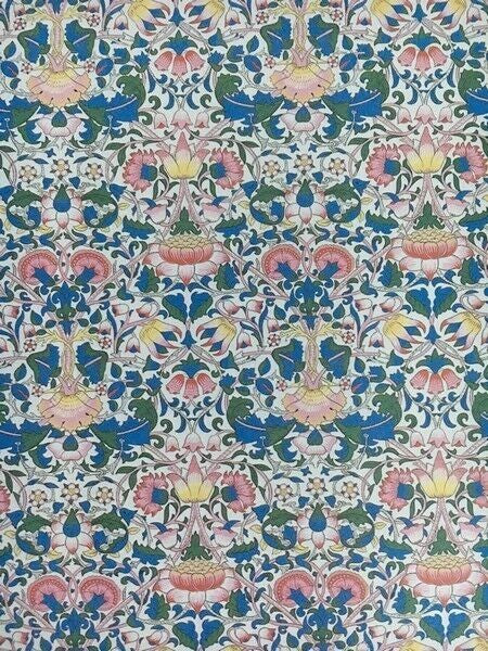 Wallpaper Lodden Flower William Morris Design, Dolls House Miniatures DIY,