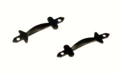 Pair of Black Door Pulls, Dolls House Miniatures, 1.12 th Scale, DIY Fixtures