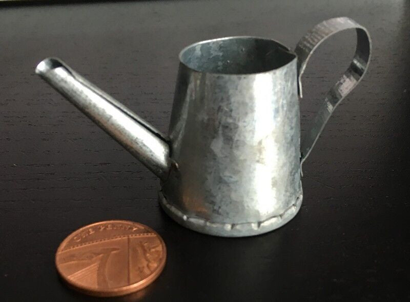 4 Large Metal Watering Can, Doll House Miniatures, Miniature Garden Accessory