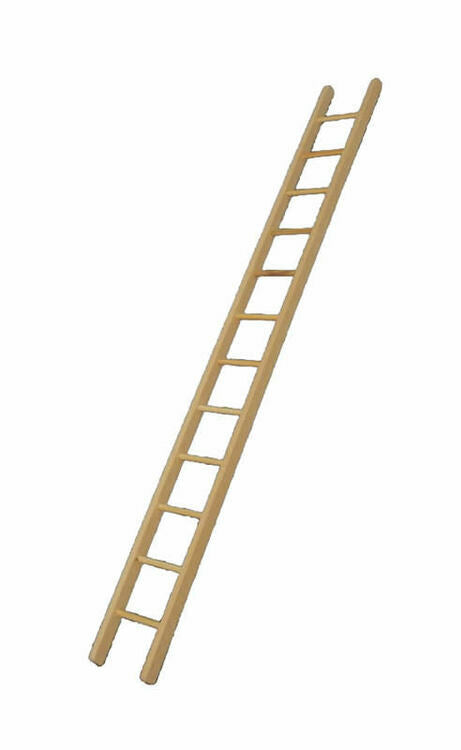 Ladder, Dolls House Miniature, Furniture. DIY Outdoor, 1.12th Scale 33cm Long