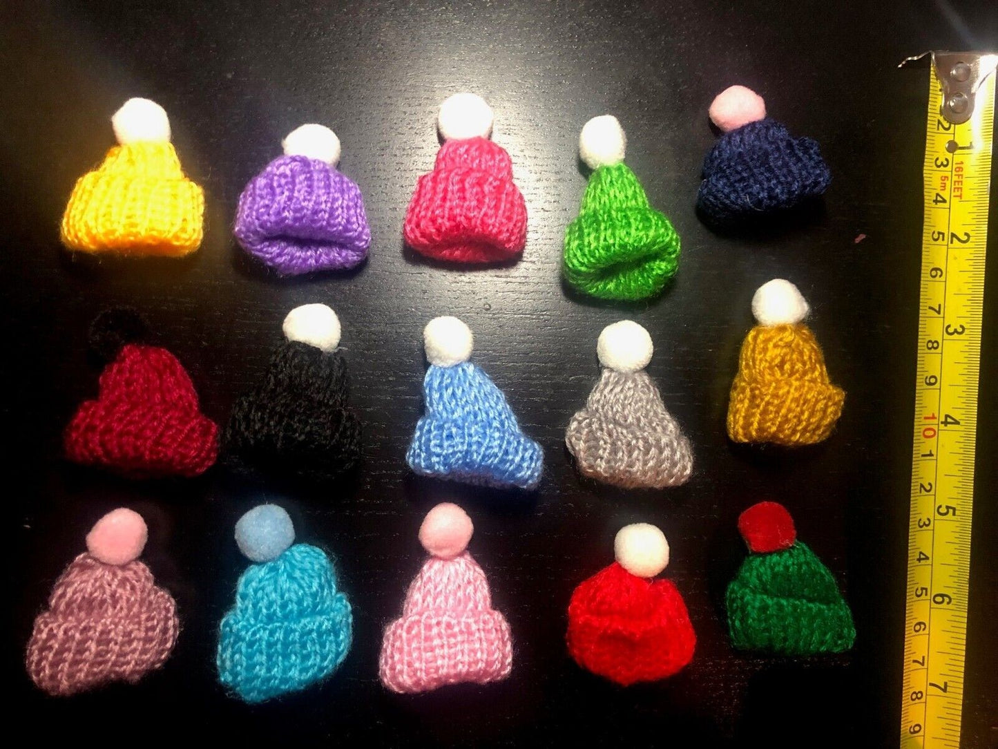 One Bobble Hat, Dolls House Miniature, Doll Accessory, Price is for ONE ONLY