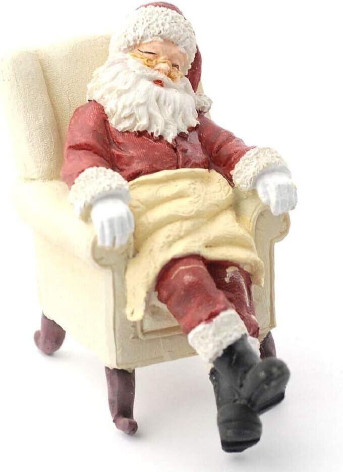 Sleeping Santa, Dolls House Miniatures, Christmas, Santa Claus
