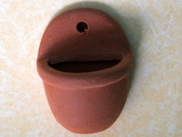 Terracotta Wall Planter, Dolls House Miniature Garden Accessory