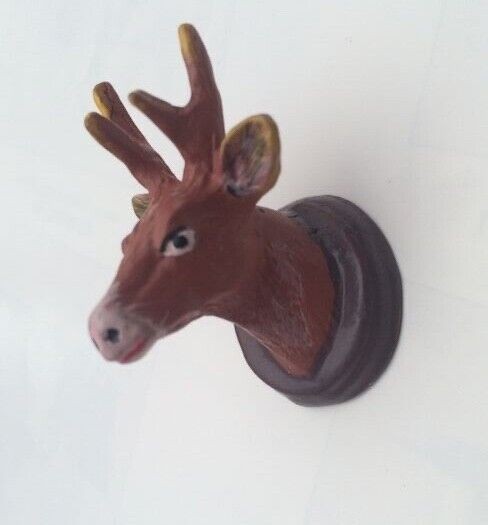 Stag's Head, Dolls House Miniature. Deer Head Hunting, Hunters Trophy 1.12 Scale