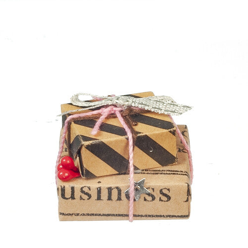 Wrapped Christmas / Birthday Presents, Dolls House Miniature