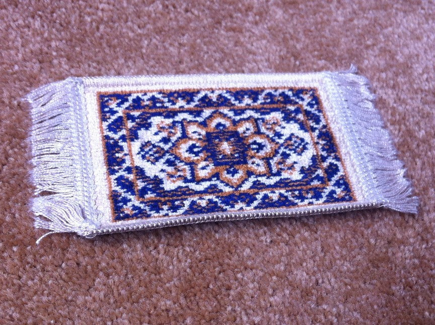 Quality Wool Rug 7, Dolls House Miniature, Home Decor, 1.12 Scale 150mm Long