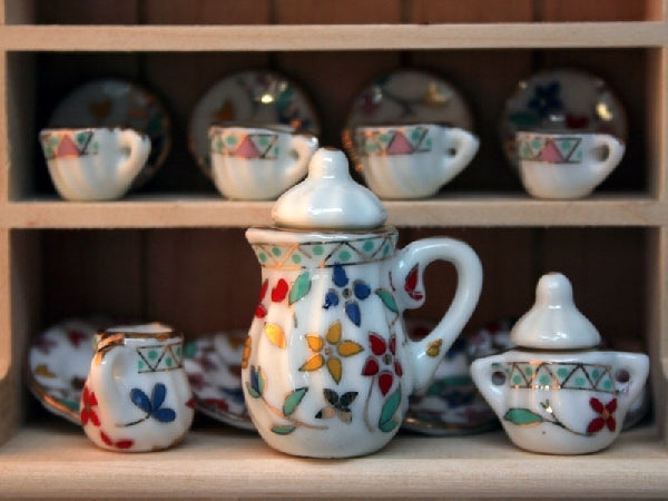 Multi Pattern Coffee Set, Kitchen Dining Accessory Drinks, Doll House Miniature
