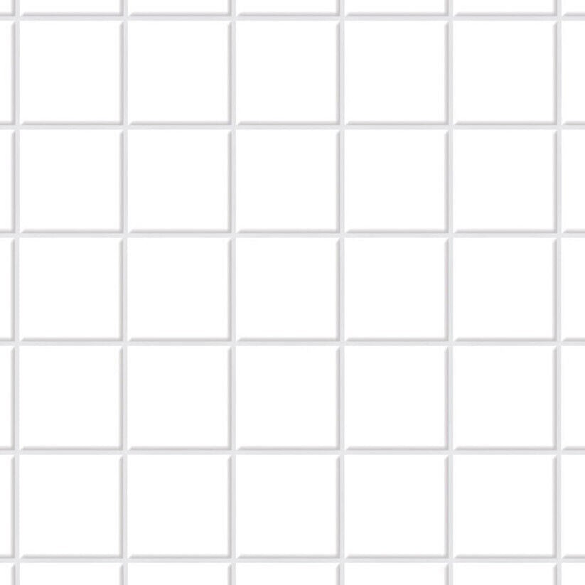 White Square Floor Tiles Card, Dolls House Miniature, DIY