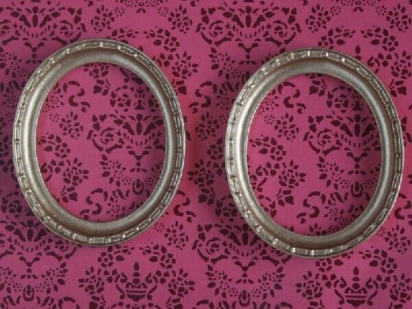 Pair of Gold Frames, Dolls House Miniatures Picture Framing
