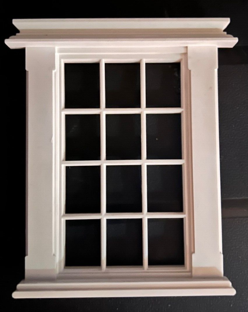 Georgian 12 Pane Window, Doll House Accessory, Miniature Window. 1.12 Scale