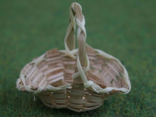 2 Flower Basket, Dolls House Miniatures, Accessory, 1.12 Scale