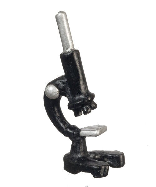 Microscope, Dolls House Miniature Accessory, Doctor, Medical Mini
