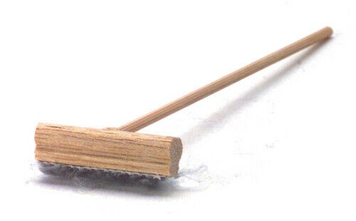 Push Broom, Dolls House Miniatures, Garden Accessory, 1,12 Scale