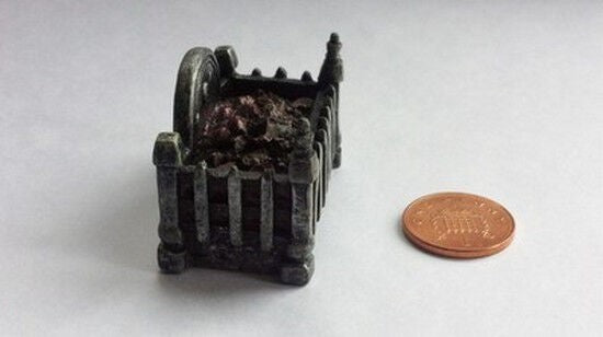 Fire Grate Square, Dolls House Miniature, Fireplace, 1.12 Scale