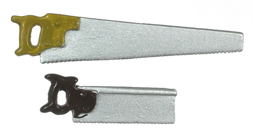 Two Piece Saw Set, Dolls House Miniature, Tools Tool Set