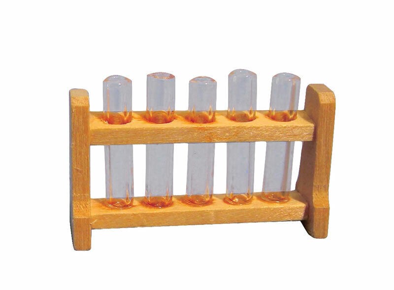Test Tubes Dolls House Miniature Lab Chemist Accessory 1/12 Scale