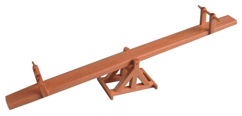 See Saw, Wooden, Dolls House Miniature Garden, Play 1/12 Scale
