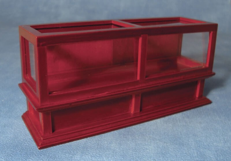 Shop Display Counter in Mahogany, Dolls House Miniature Shop Furniture