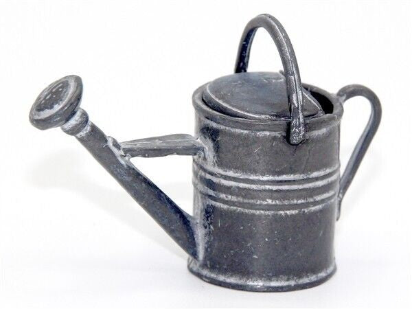Metal Watering Can, Dolls House Garden Miniature, 1.12 Scale Garden accessory