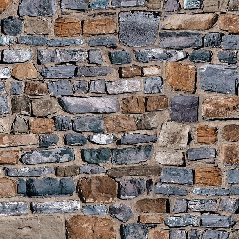 A3 Embossed Old Stone Wall, Dolls House Miniature, DIY Miniatures