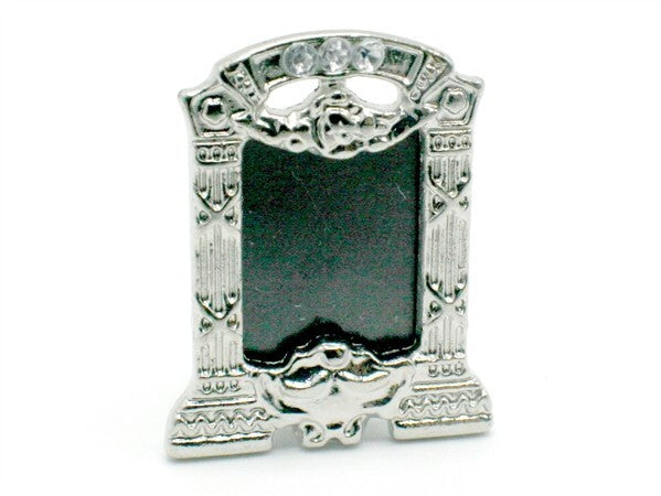 Silver Photo Frame with Embedded Jewels, Dolls House Miniature, Ornamental