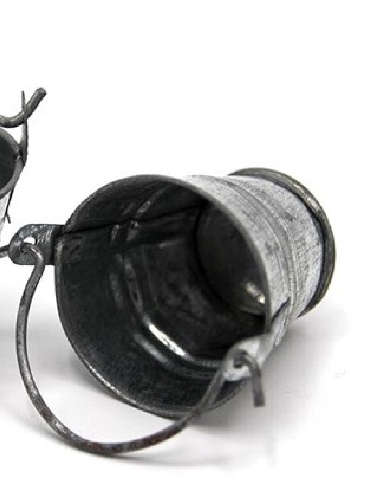 Small Metal Bucket Dolls House Miniatures, kitchen Cleaning Accessory 1.12 Scale