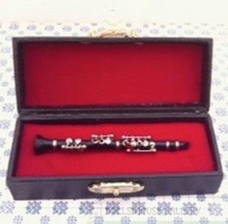 Clarinet, Dolls House Miniature Musical Instrument.