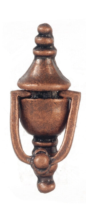 Working Bronze Door Knocker, Dolls House Miniature Door Accessory. 1.12th Scale