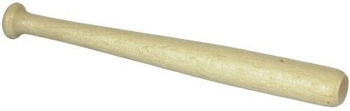 Baseball Bat, Dolls House Miniature Sport Accessory 7 cm Long, 1/12 Scale