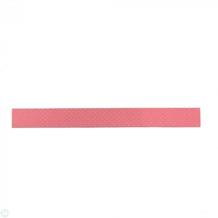 Rose Pink Spotted Stair Carpet, Dolls House Miniature 1.12 Scale, Adhesive Back