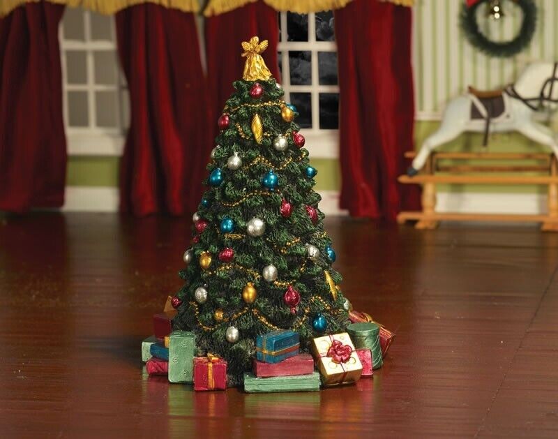 Large Decorated Christmas Tree, Dolls House Miniature Xmas Tree, 1.12 Scale