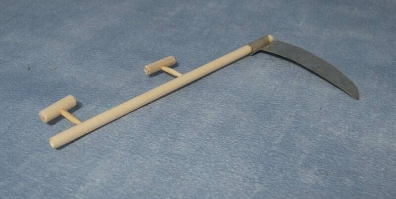Scythe, Doll House Miniature, Miniatures, Grime Reaper Tool, 125mm Length
