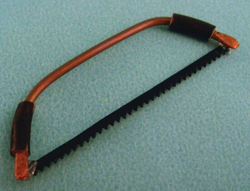 Dolls House Pruning Saw Workman Garden Tools Miniature Garage Shed Accessory