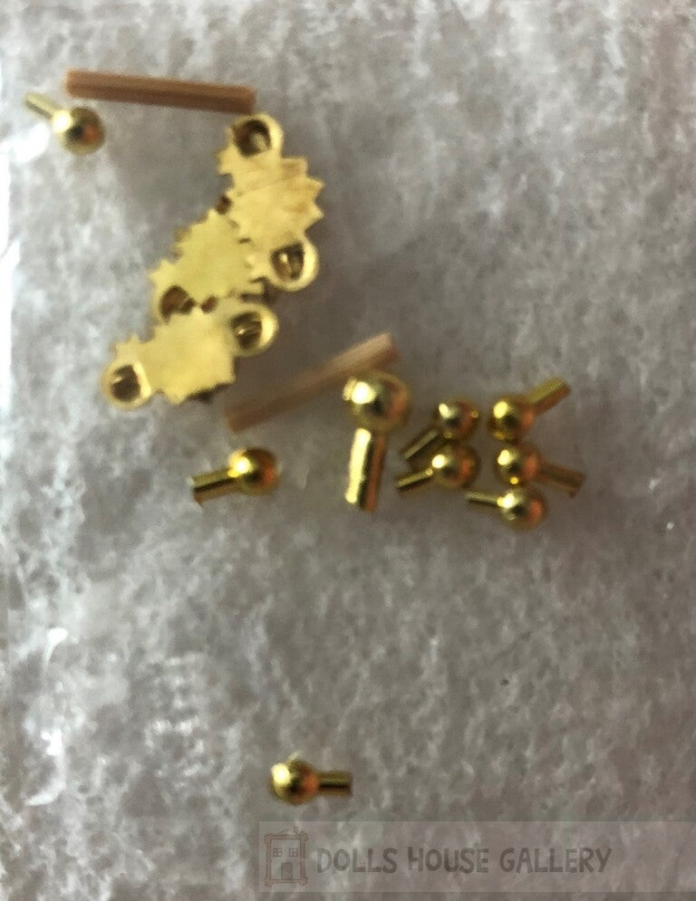 Bare Wood Writing Bureau, Dolls House Miniatures, Miniature Furniture