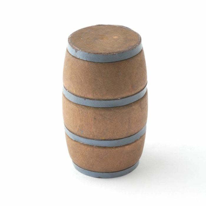 Dark Wooden Pub Barrel, Dolls House Miniature 1.12th Sale, Shop 1,12 Scale