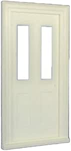 Victorian Plastic Front Door, 1.12 Scale, Dolls House Miniature DIY Building