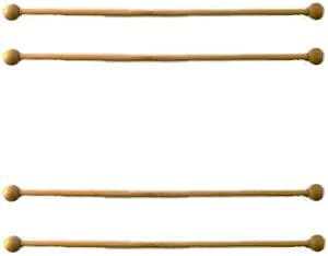4 Wooden Curtain Rails Rods Poles Dolls House Miniature 1:12 Scale Accessory