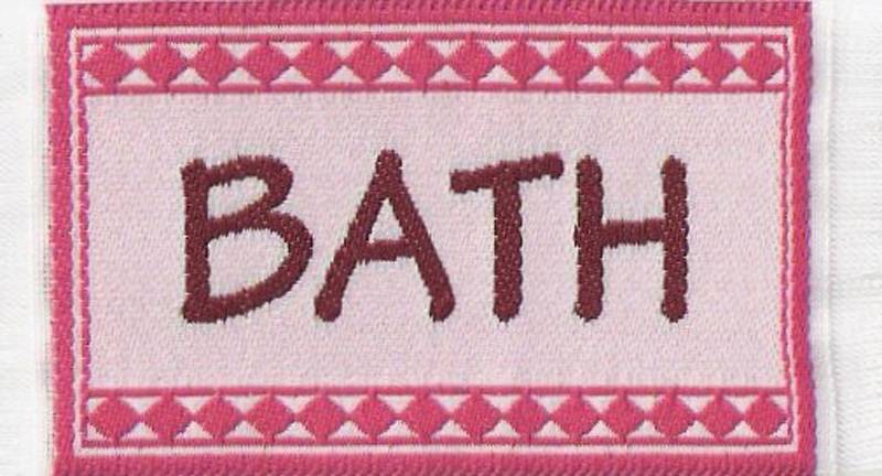 Bath Mat Pink, Dolls House Miniature, Miniatures Bathtime Rug