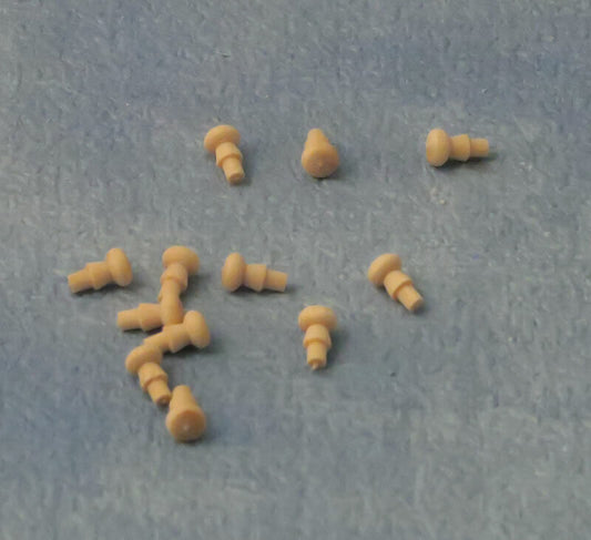 Wooden Knobs 12 Pack (Style 6), Dolls House Miniature, DIY Door Drawer