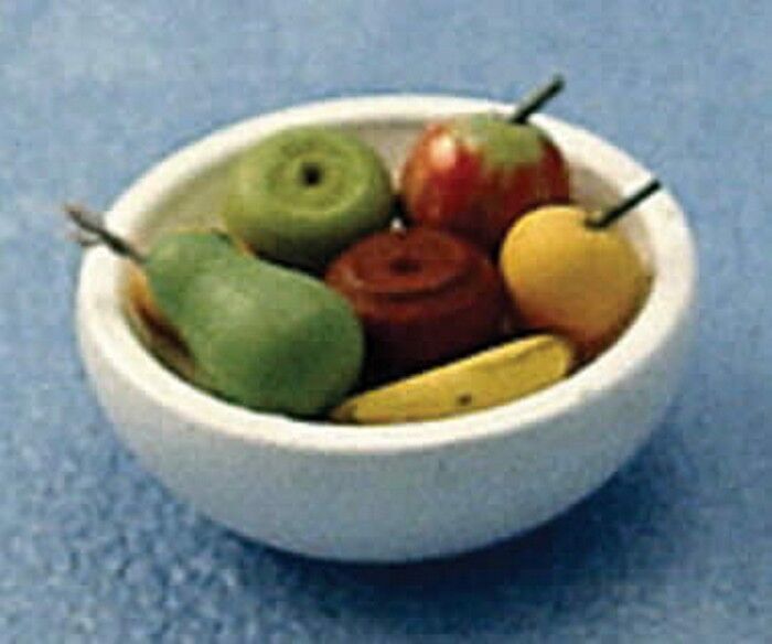 Bowl Of Fruit, Dolls House Miniature Room Accessory, Food & Drink