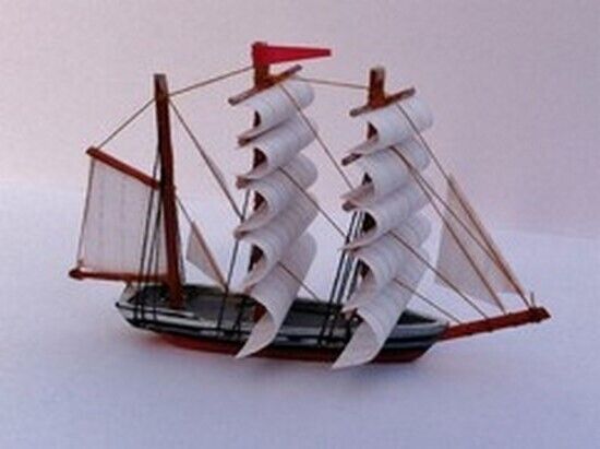 Model Ship Alexander Von Humboldt, Ornamental Dolls House Miniature Boat