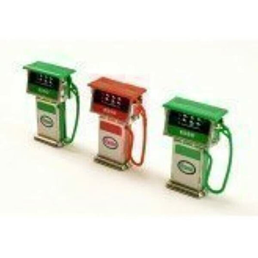 Three Garage Esso Petrol Pumps, Car Garage Accessories
