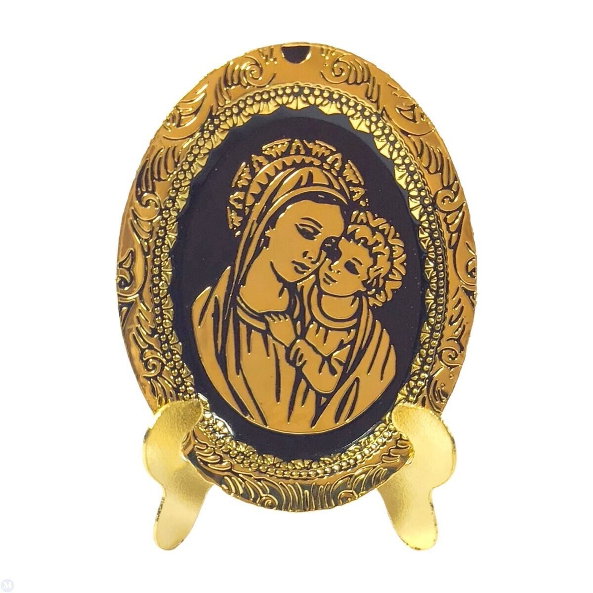 Gold Display Plate, Religious, Doll House Miniature 1.12 Scale, Ornamental