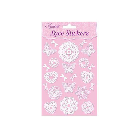 Lace Effect Stickers Style B, Ideal For Dolls Houses, Card Making, Scrap Booking