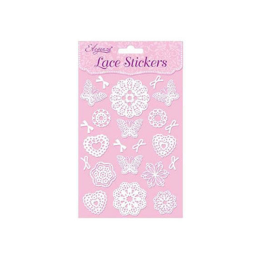 Lace Effect Stickers Style B, Ideal For Dolls Houses, Card Making, Scrap Booking